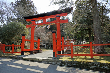 冬の丹生都比売神社