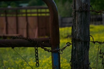 old rusty gate
