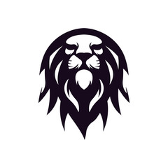 Abstract lion fire logo template