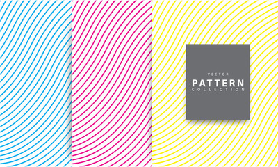 Minimalist geometric pattern design collection. vector