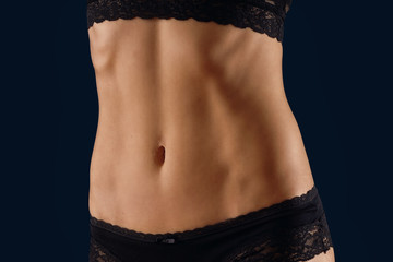 flacher Bauch