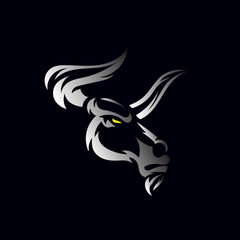 Abstract bull logo template