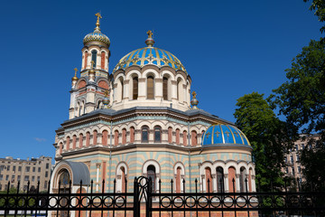 Fototapeta na wymiar Alexander Nevsky Cathedral in Lodz