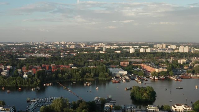 Berlin Germany aerial downtown