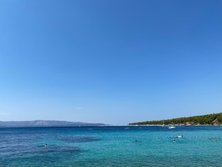 Fototapeta na wymiar Bol, place on Brac island in Croatia, landscape