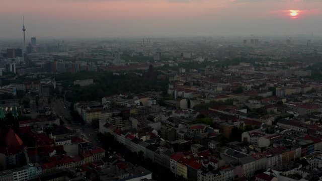 Berlin Germany aerial downtown