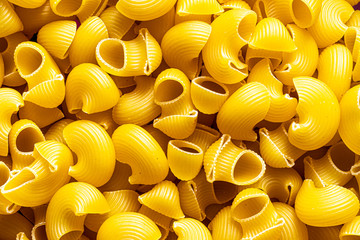 Italian pasta Pipe regate abstract backdrop. Traditional food.