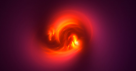 3D rendering abstract multicolor fractal light background