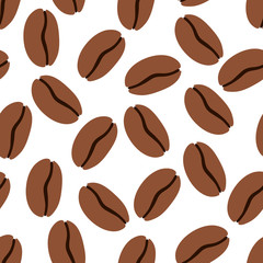 Seamless pattern of the coffe. Vector illustration