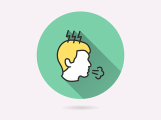 Coronavirus icon for graphic and web design.