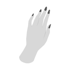 Isolated object of paint and hand logo. Web element of paint and polish stock symbol for web.