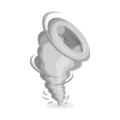 Isolated object of tornado and storm icon. Graphic of tornado and danger stock vector illustration.