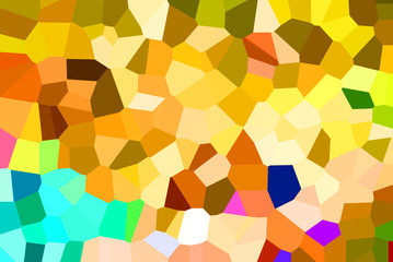 Illustration of Pixels pattern with various bright colors creates an pixelated pattern style.