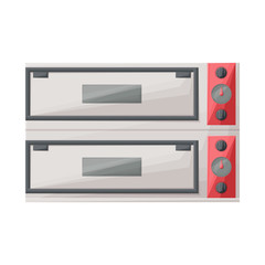 Vector illustration of oven and kitchenware icon. Web element of oven and appliances stock symbol for web.