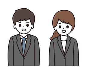 ビジネスマン ビジネスウーマン イラスト