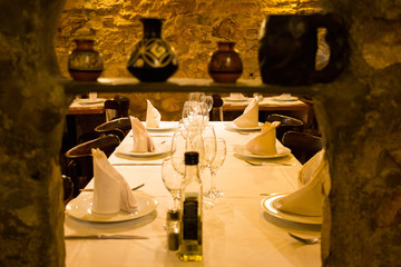 Interior from a restaurant in Spain