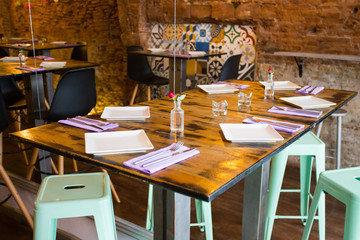 Interior from a restaurant in Spain