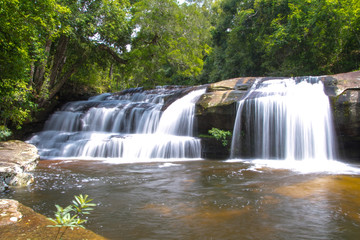 waterfall in the forest of thailand