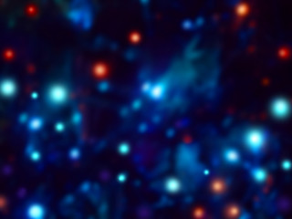 Festive blurred background with lights.