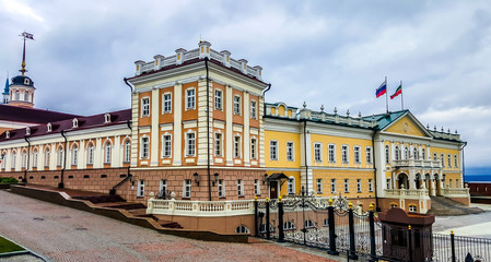 Fototapeta premium The northern housing of the Artillery Court in Kazan Kremlin, Russia