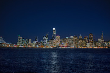 Night Time the City of San Francisco