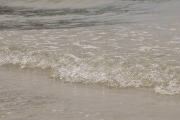 Beautiful waves on the beach.