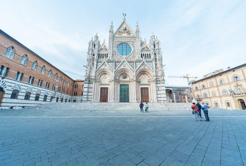 Church Cattedrale di Siena in historical city Siena, Tuscany, Italy