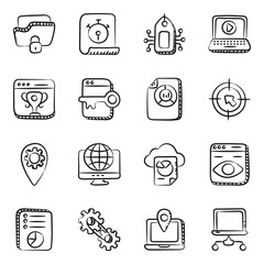 
Seo and Web Icons in Modern Linear Style Pack 
