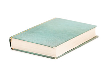 closed book on white
