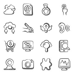 
Digital Marketing Linear Icons Pack 
