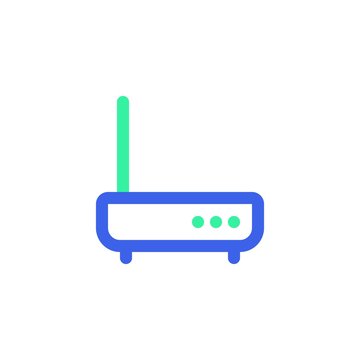 recommend clip art: Wireless router line icon. linear style sign for mobile concept and web design. Wifi modem outline vector icon. Symbol, logo illustration. Vector graphics