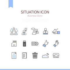 situation icon : business icon

