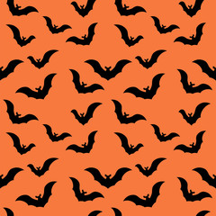 Abstract. Halloween seamless pattern. bat background. design for pillow, print, fashion, clothing, fabric, gift wrap. vector.