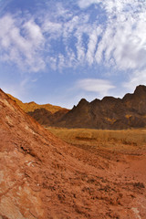 Fototapeta na wymiar The desert in mountains in Israel