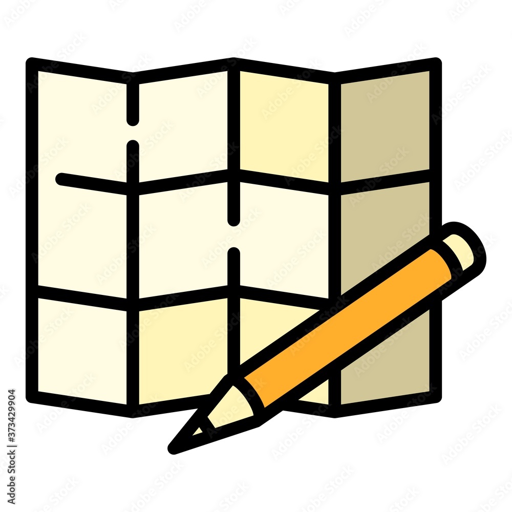 Poster architect square paper icon. outline architect square paper vector icon for web design isolated on w