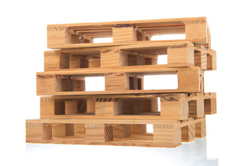 Wooden pallets isolated