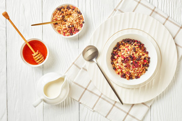 Oat Granola with dried berries and nuts