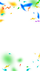 Streamers and confetti. Festive streamers tinsel a