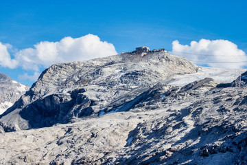 Italy, Stelvio National Park. Famous road to Stelvio Pass in Ortler Alps.