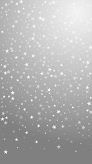 Random falling stars Christmas background. Subtle 