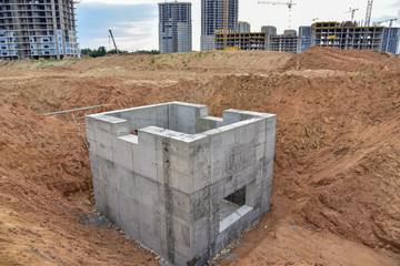 Construction of stormwater pits, sanitary sewer system distribution chamber and pump station....