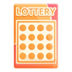 Lottery luck icon. Cartoon of lottery luck vector icon for web design isolated on white background