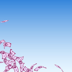 European Union Euro notes falling. Floating EUR bi