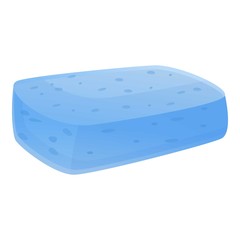 Sponge washcloth icon. Cartoon of sponge washcloth vector icon for web design isolated on white background