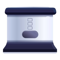 Hot deep fryer icon. Cartoon of hot deep fryer vector icon for web design isolated on white background