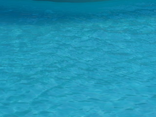 Clear waters in swimming pool on african Sal island in Cape Verde