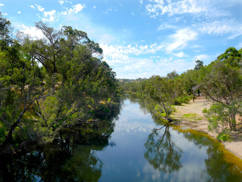 Calm Blackwood River On A Sunny Day