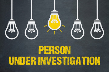Person under investigation 