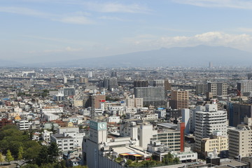 群馬県高崎市の街並み