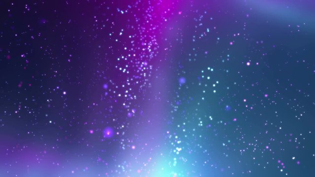 Glowing Colorful Particles Background Loop
